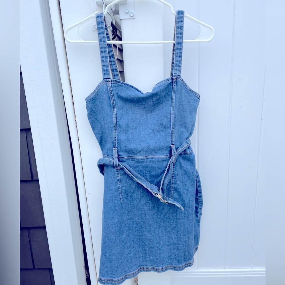 Short jean dress